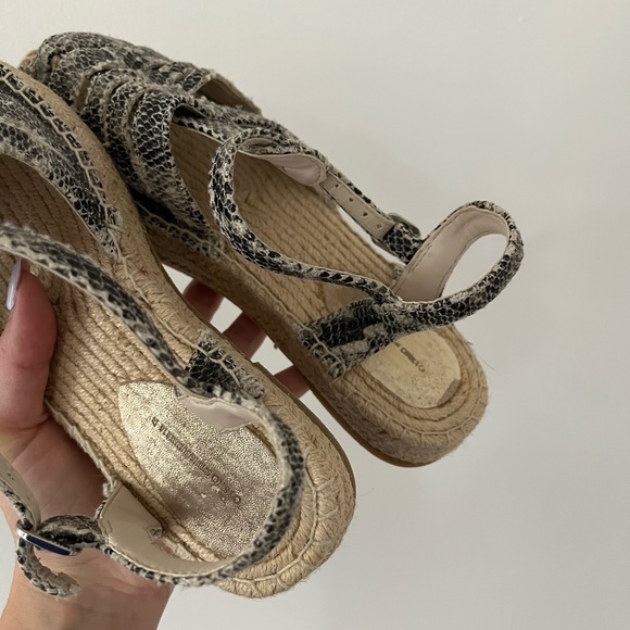 Espadrille snakeskin sandals - Picture 4 of 4